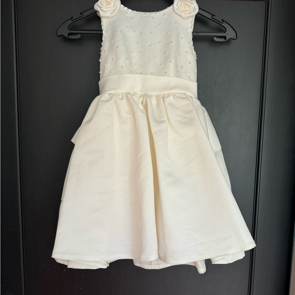 1 of 2 flower girl dresses, ivory. 24 months and 2T. - Picture 3 of 10